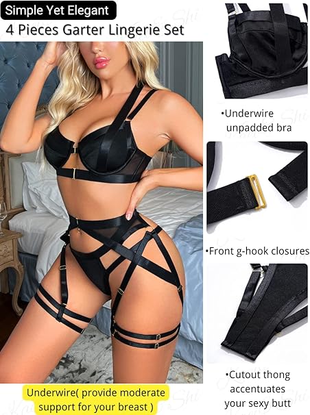 Sexy Lingerie Black Set