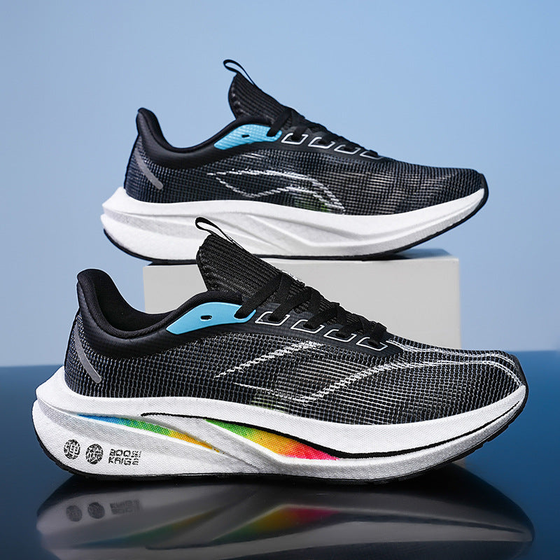 Shoes series 6:  Running Shoes Unisex Carbon Plate Running Shoes, Racing Breathable Mesh Shoes, Shock-Absorbing, Rebound Sports Shoes for Students