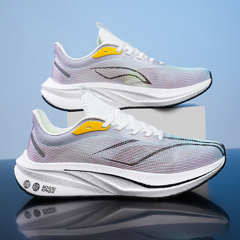 Shoes series 6:  Running Shoes Unisex Carbon Plate Running Shoes, Racing Breathable Mesh Shoes, Shock-Absorbing, Rebound Sports Shoes for Students