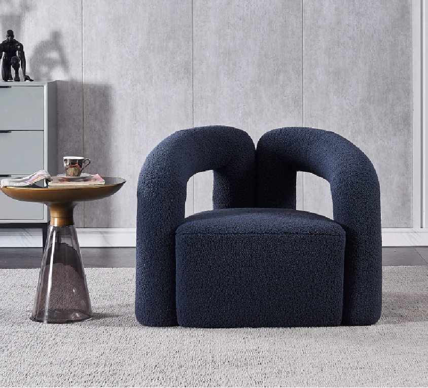 Comfortable Stylish Chair Navy Blue