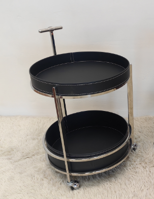 Elegant Black Coffee Side Table Model F178