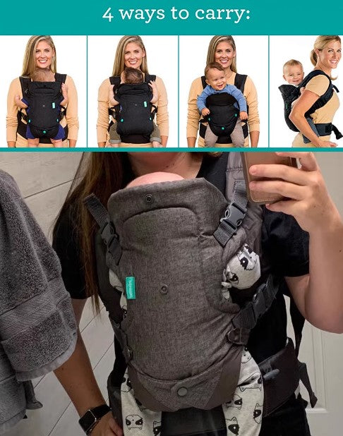 4-in-1 Convertible Baby Carrier & Crossbody Diaper Bag