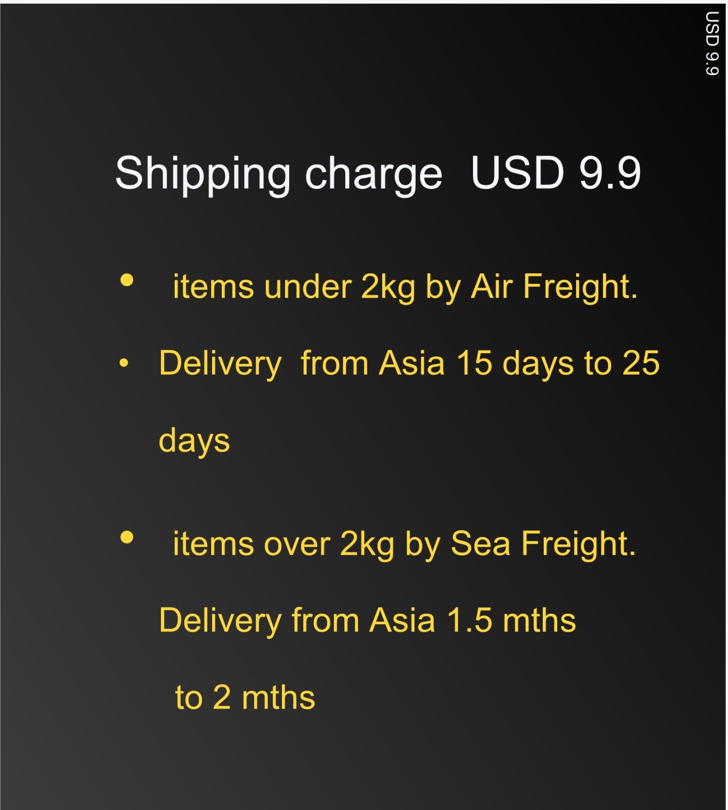 Shipping charge