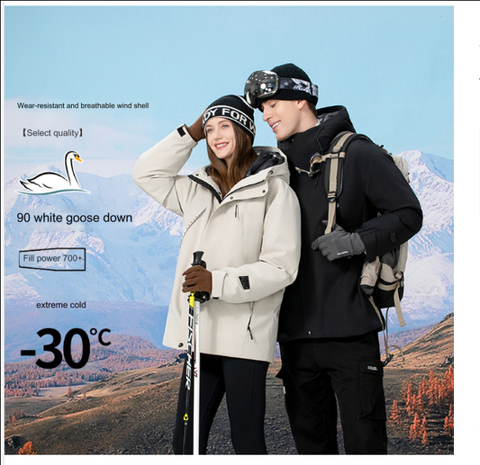 Men Winter 24: with Volcanic Rock Graphene lining wind shell jacket, for extreme cold weather