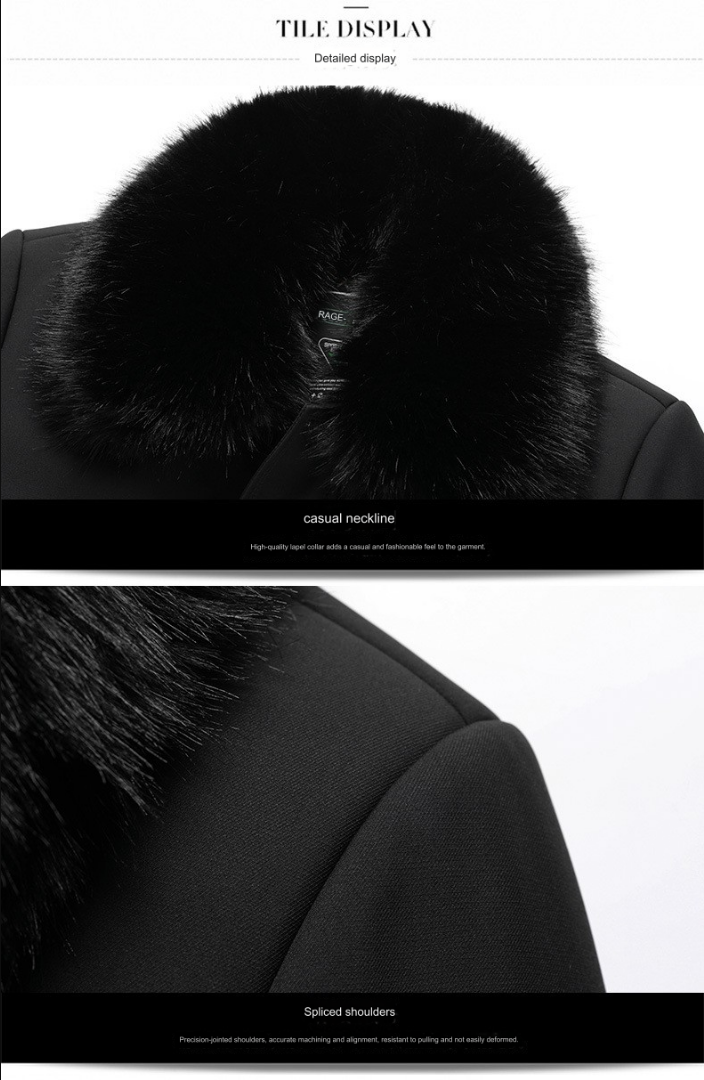 Men Winter 9: Thickened cotton clothes with fur collars