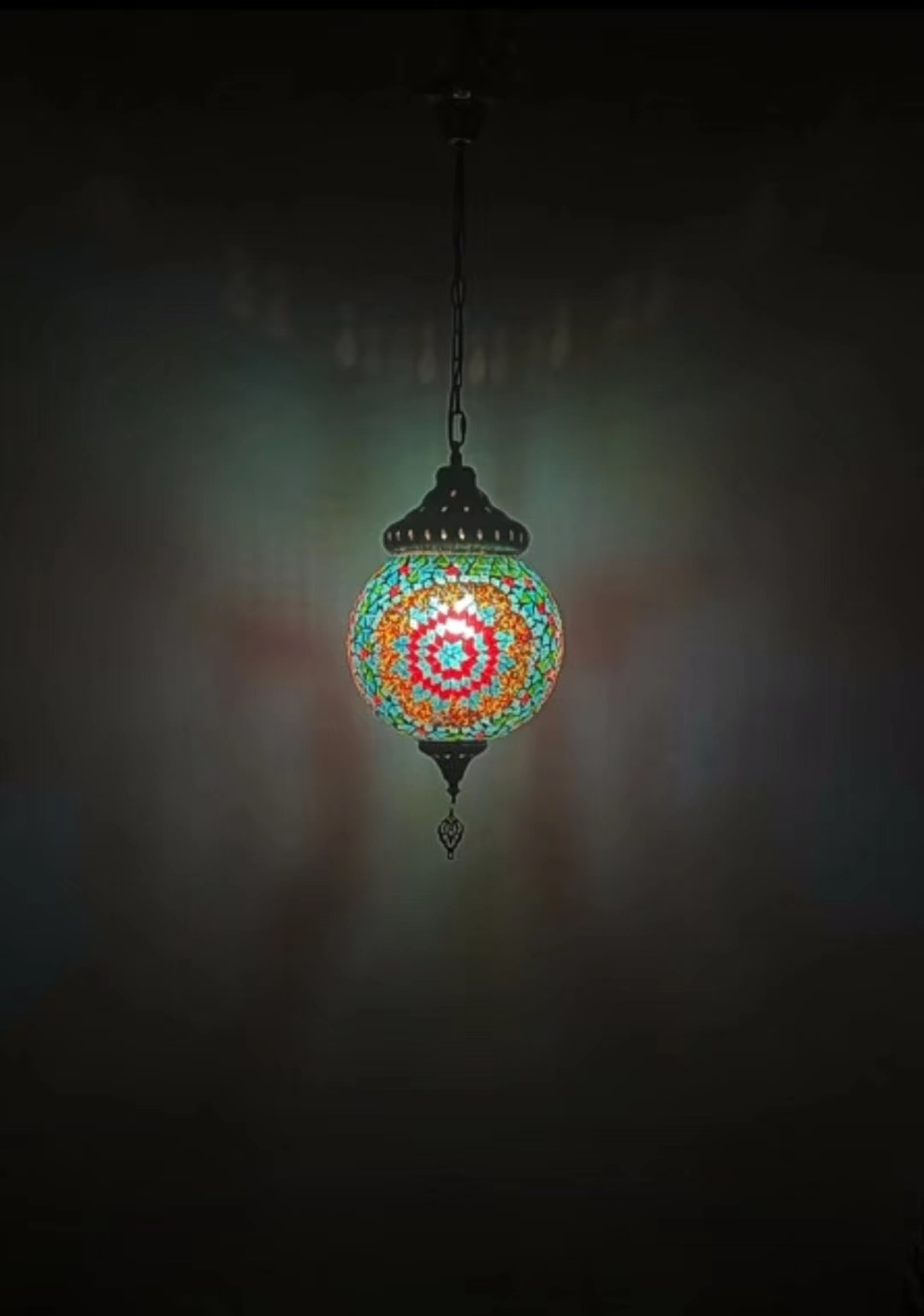 Decorative Turkish Ceiling Lantern Lamp Lighting Pendent Chandelier Turkish Mosaic Hanging Lamp