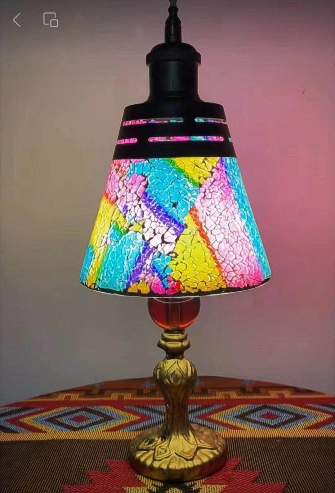 Turkish Lamp Table Lamp Colourful Art Deco