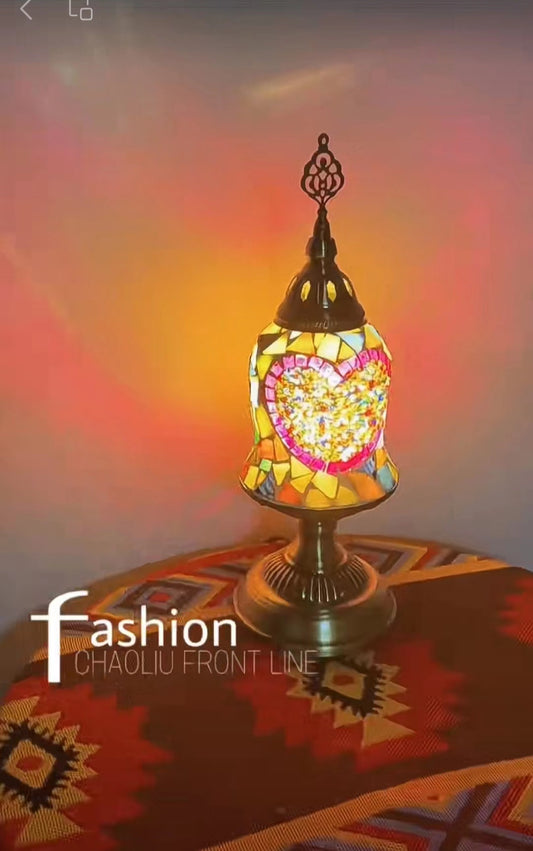 Turkish Lamp Clourful Vintage Style Romantic Deco