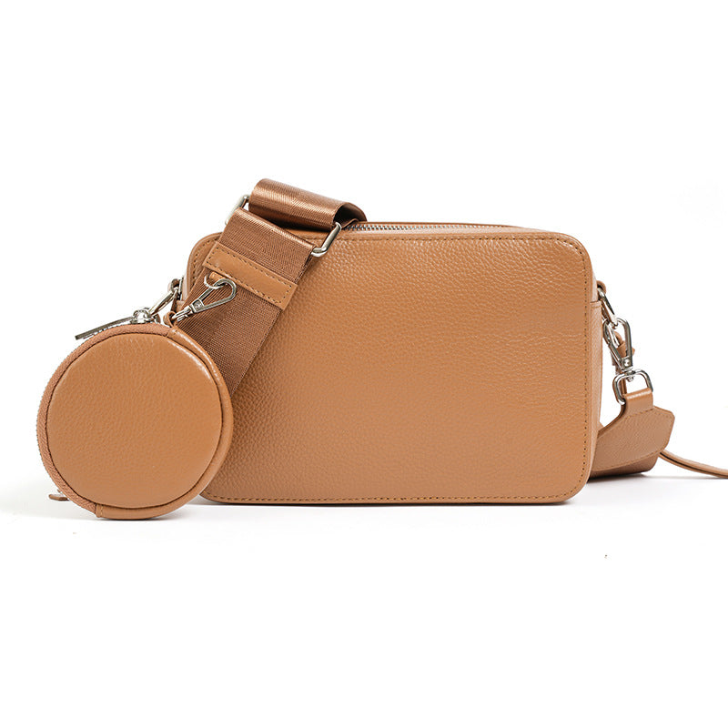 Handbag series 47: 2024 Genuine Leather Crossbody Bag - Stylish Medium-Sized Shoulder Bag