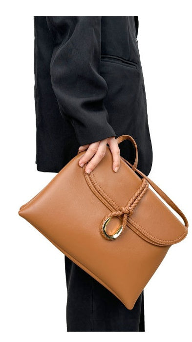 Handbag series 45: 2024 Fall/Winter Genuine Leather Tote Shoulder Bag - Multi-Style Carry