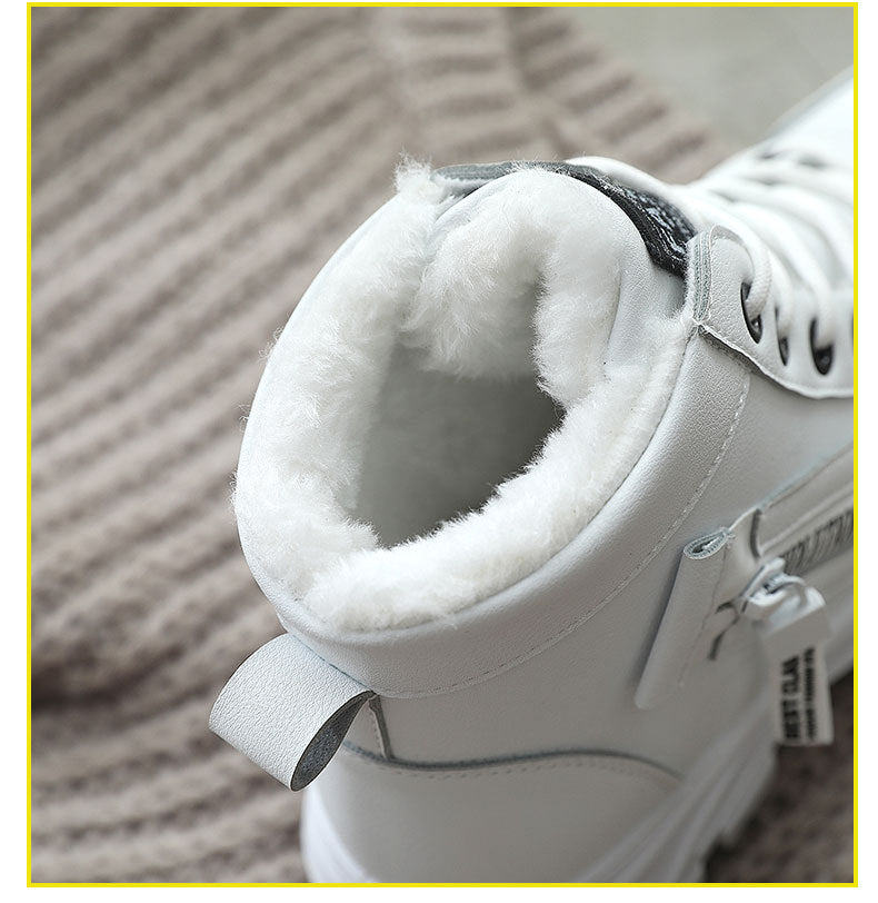 Winter Series 2 : Women's Cotton Shoes, New Winter, Plus Size, Casual Fleece-Lined Winter Shoes, Versatile Korean Style