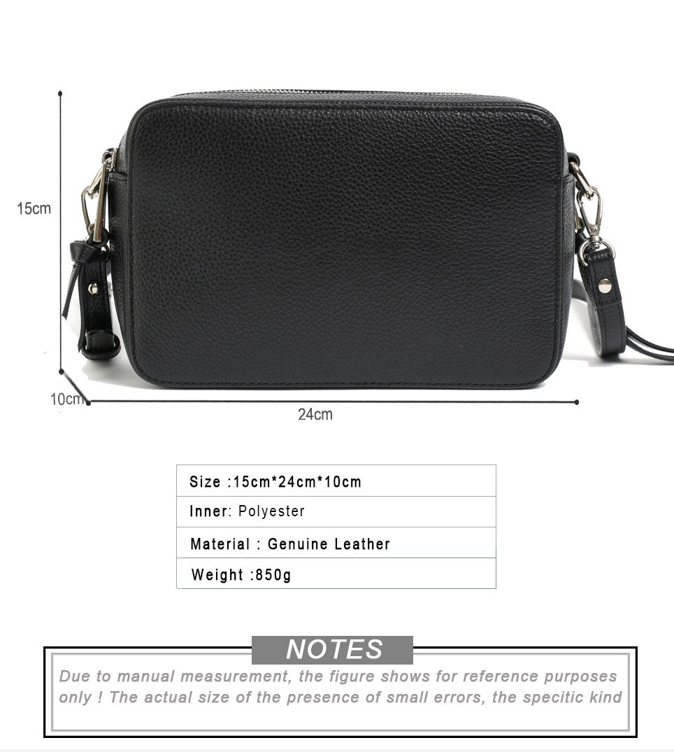 Handbag series 47: 2024 Genuine Leather Crossbody Bag - Stylish Medium-Sized Shoulder Bag