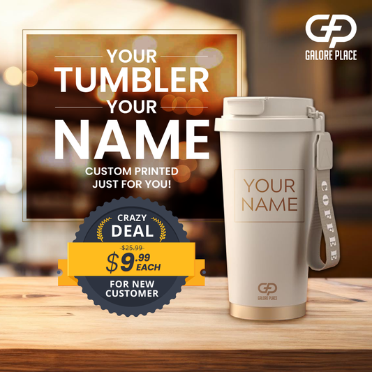 1C  One Tumbler with your name on