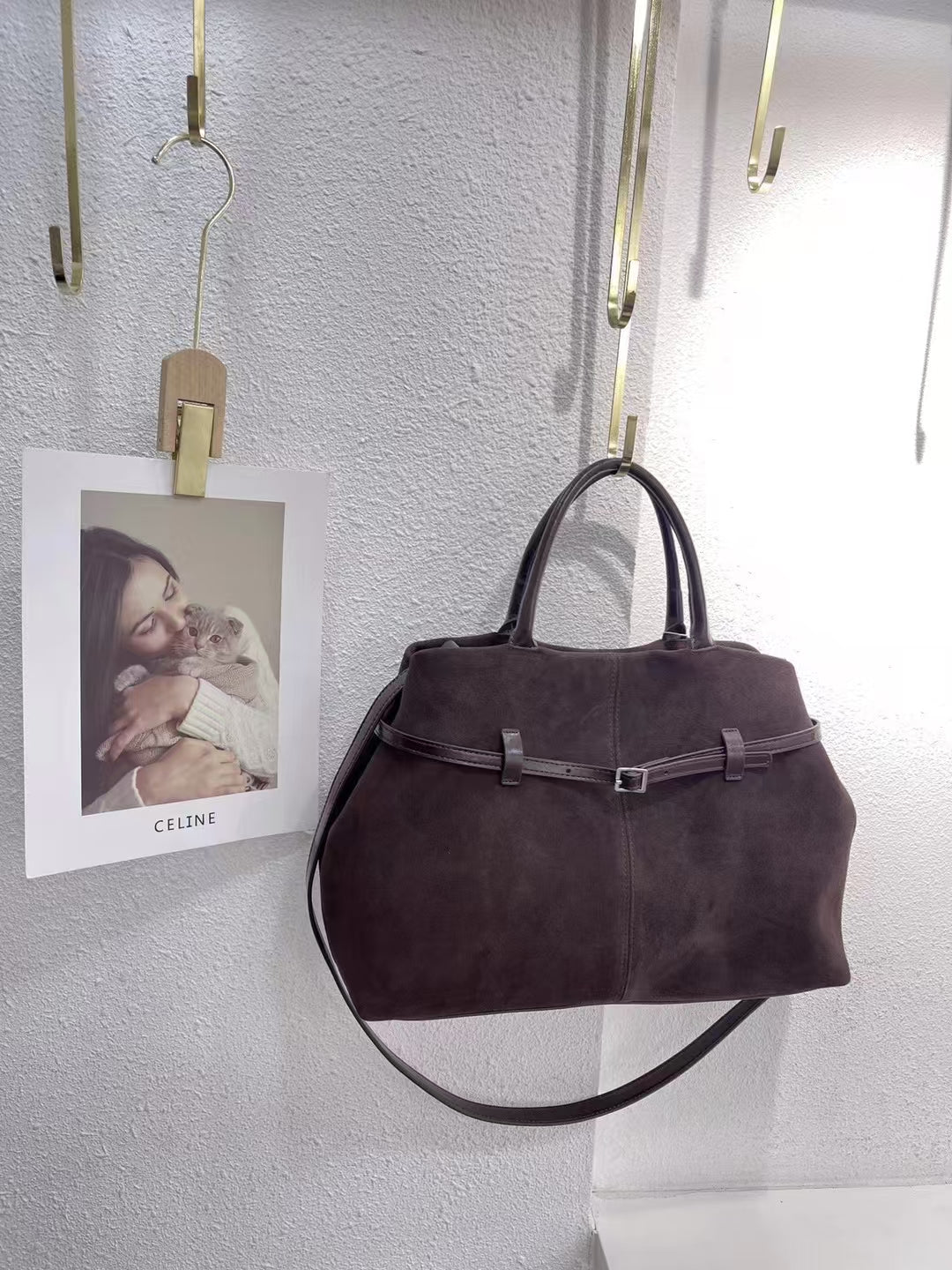 Handbag series 57: Handbag with genius buffed leather