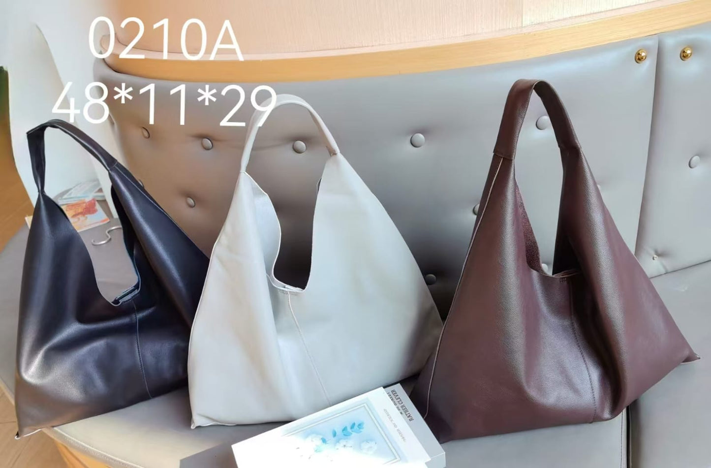 Handbag series 58: Women handbag with genius leather, 3 colour available