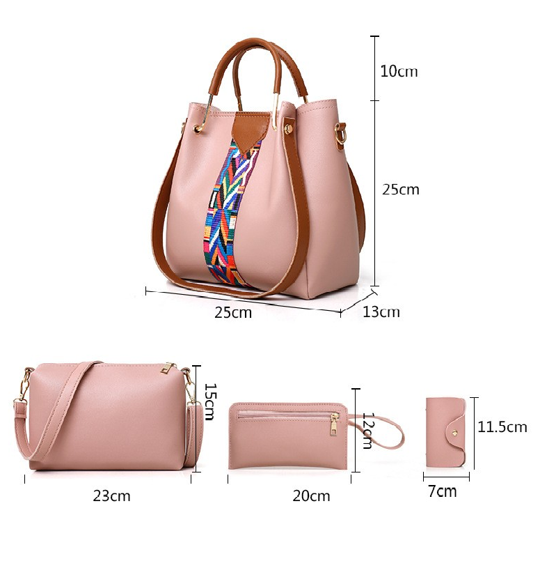 Handbag series 56: Women Pinky handbag with genius leather