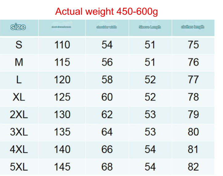 tweed jacket size chart